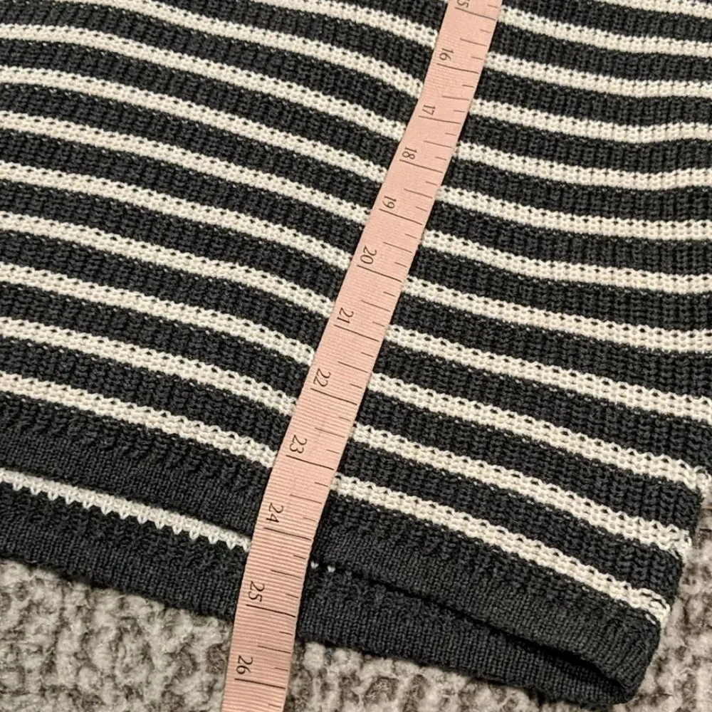 Express Gray and White Striped Slouch Sweater - Picture 10 of 10